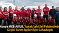 Konya MEB AKUB, Yunak’taki Sel Felaketinde Geçici Tarım İşçileri İçin Sahadaydı