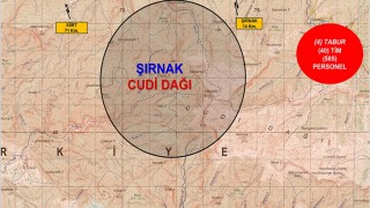 Şırnak’ta Eren Abluka-14 Şehit Jandarma Teğmen İsmail Can Akdeniz Operasyonu başlatıldı