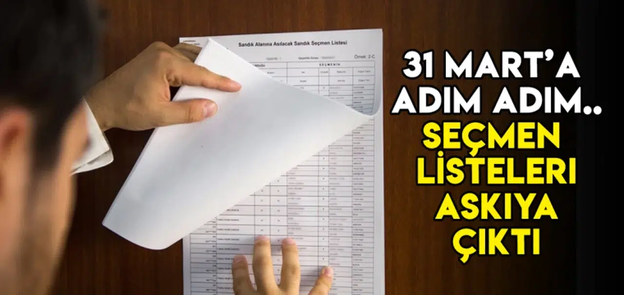 Seçmen listeleri askıya çıktı