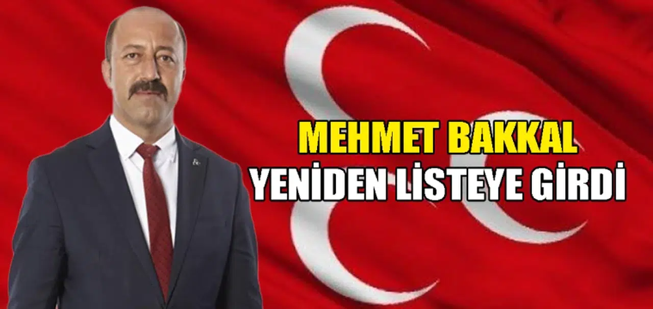 Mehmet Bakkal yeniden listeye girdi