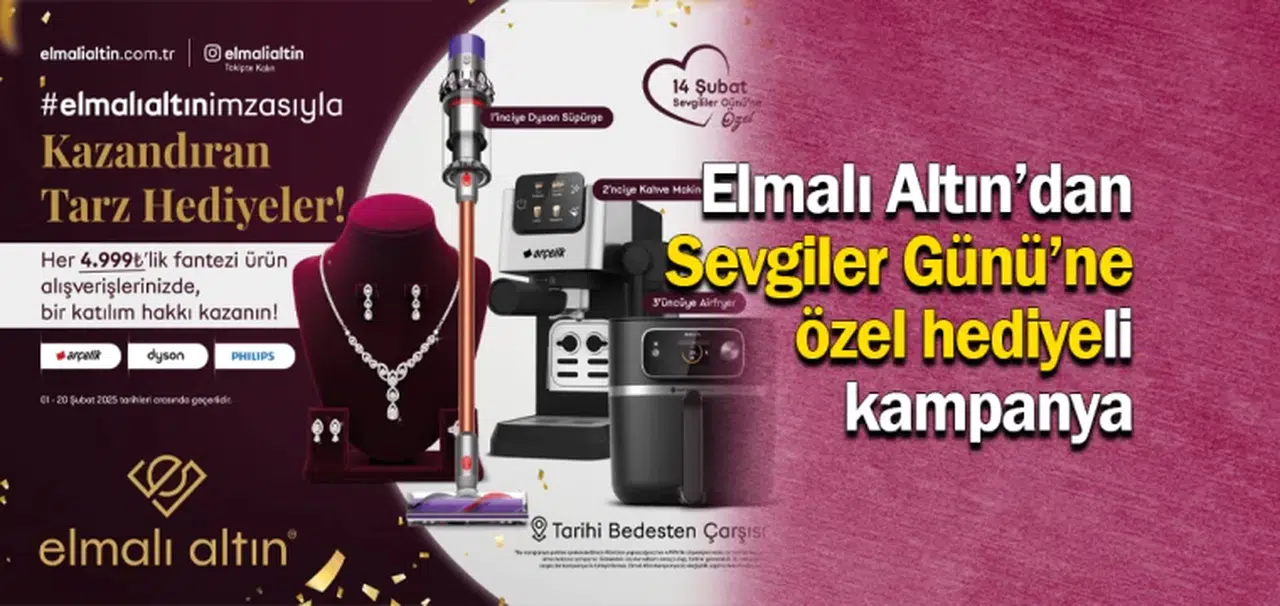 Elmalı Altın’dan Sevgiler Günü’ne özel hediyeli kampanya