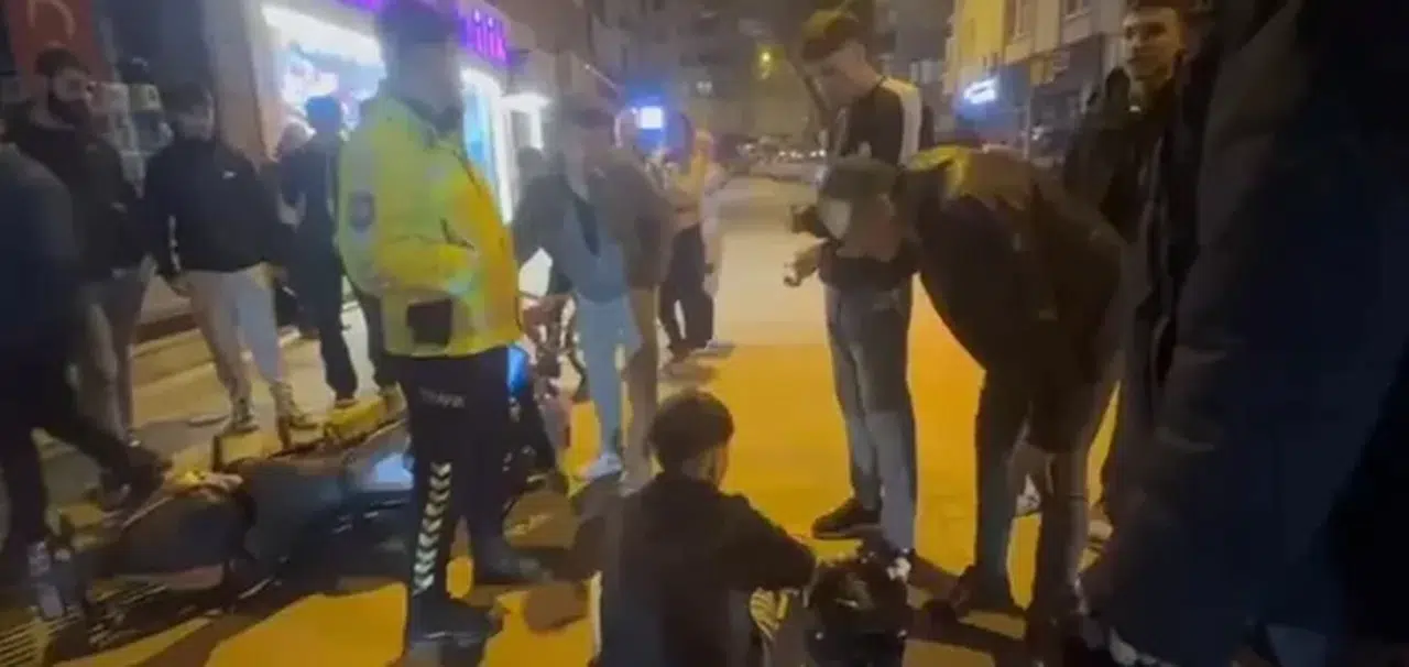 Polisten kaçan ehliyetsiz sürücü motosikletten düşüp yaralandı