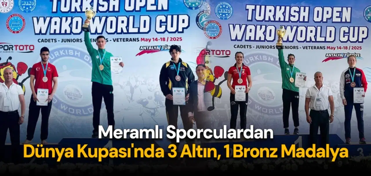 Meramlı Sporculardan Dünya Kupası'nda 3 Altın, 1 Bronz Madalya