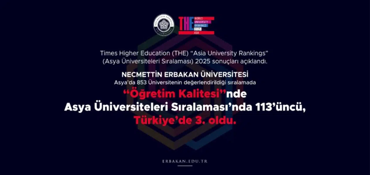 NEÜ, 2025 THE Asya Üniversiteleri Sıralaması ‘Öğretim’ Kategorisinde Türkiye 3’üncüsü Oldu