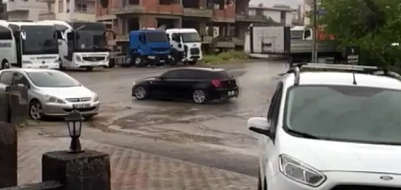 Otomobiliyle drift yapan sürücüye 46 bin lira ceza