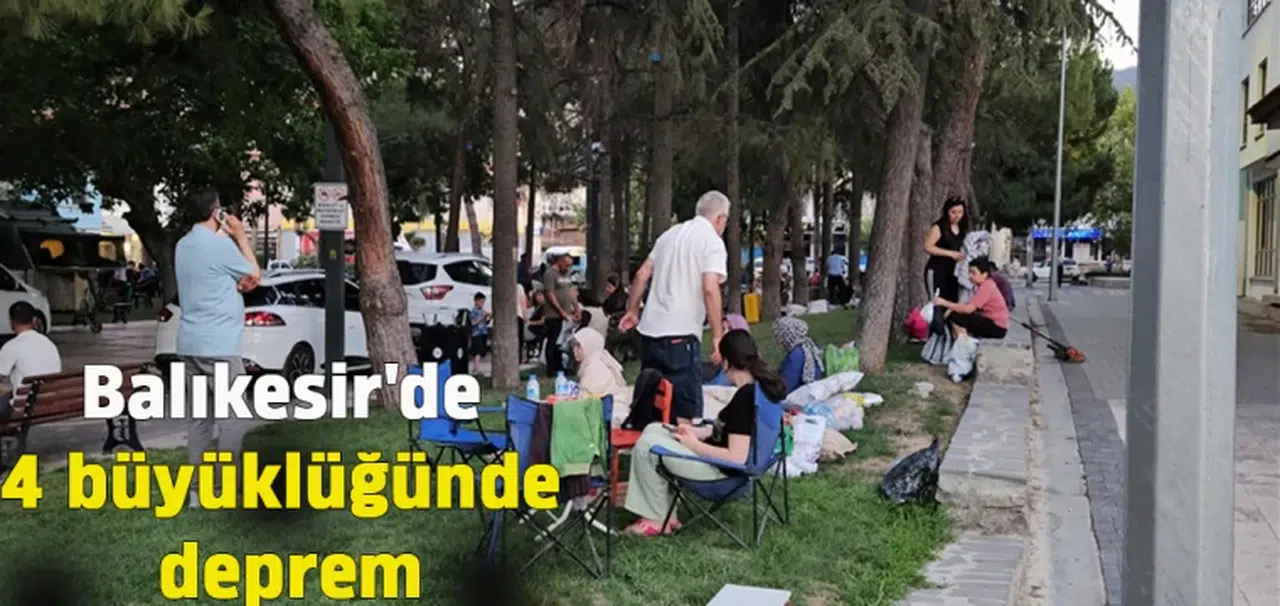Balıkesir'de 4 büyüklüğünde deprem