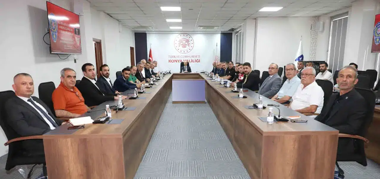 Konya'da dev maç öncesi güvenlik zirvesi