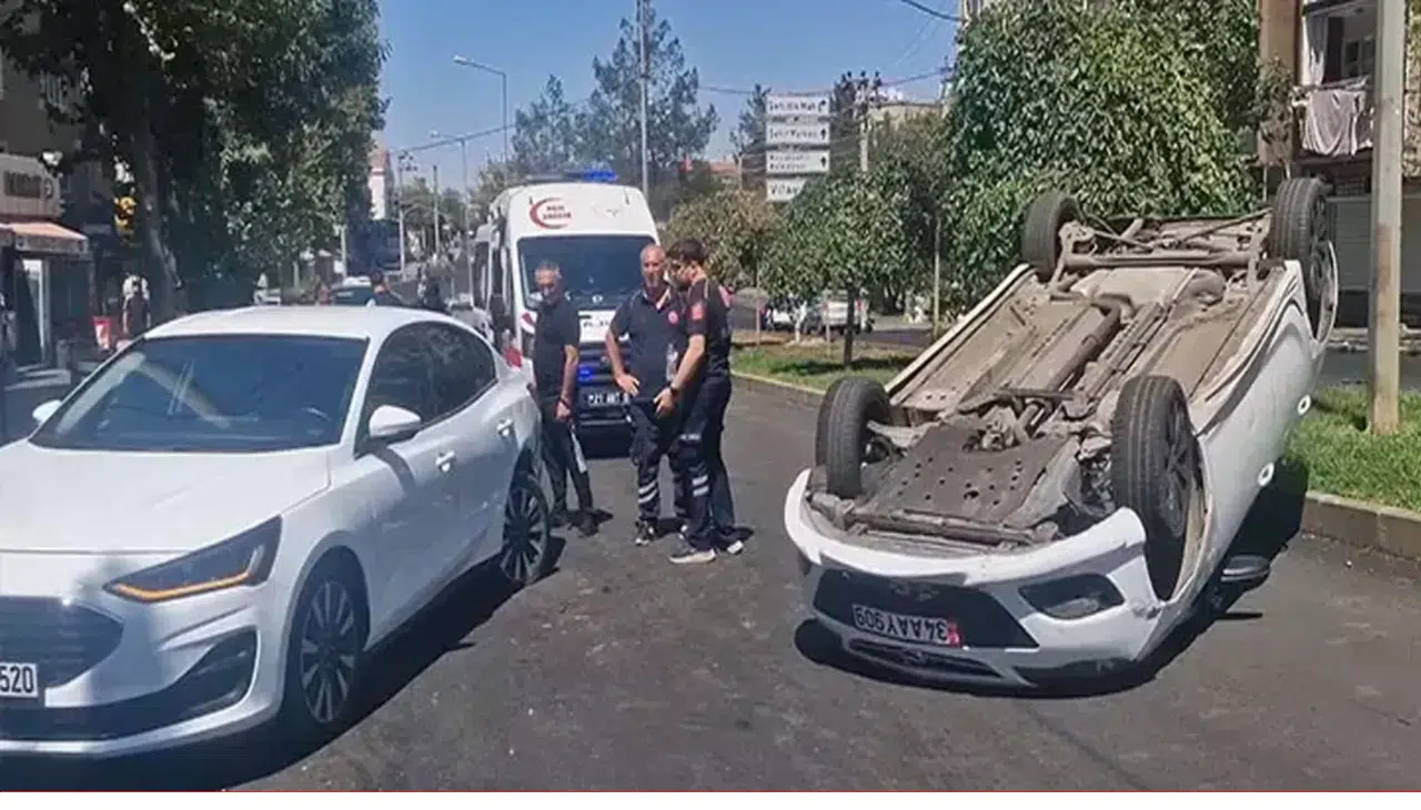 Diyarbakır'da 14 yaşındaki sürücü kazası
