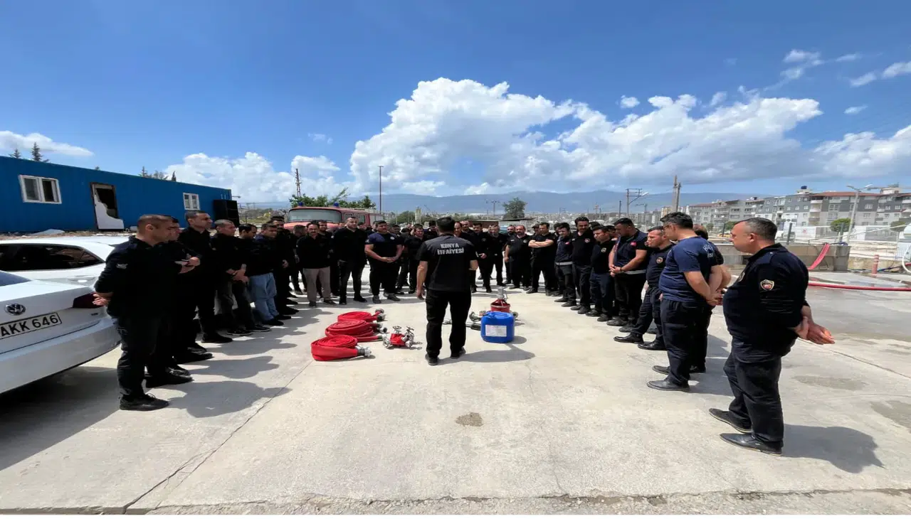 Konya ve Hatay İtfaiyelerin'den  Eğitimde Örnek İş Birliği