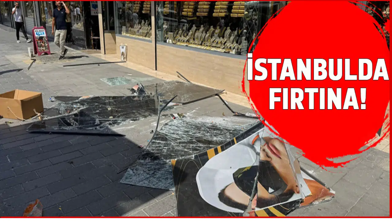İstanbul'da fırtına etkili oldu