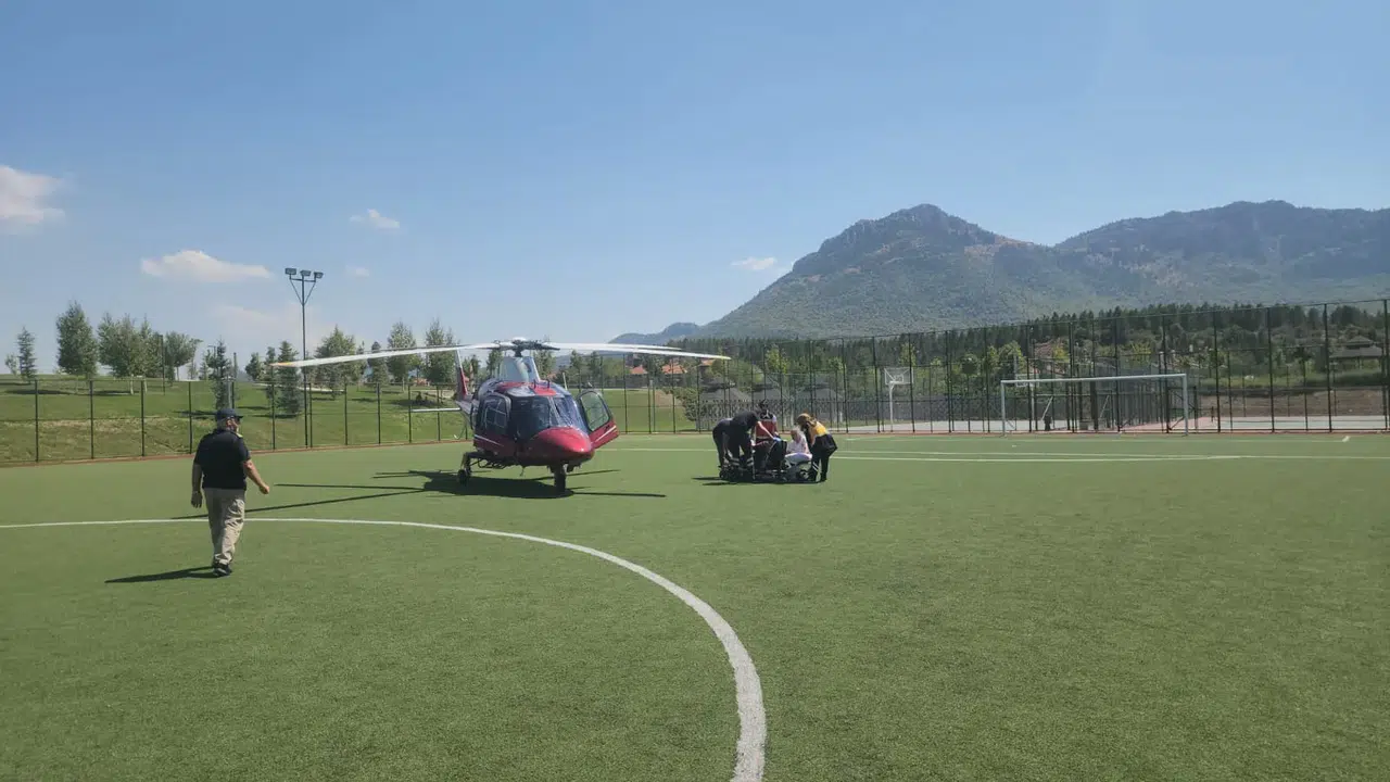 Konya'da kriz geçiren hasta hava ambulansıyla hastaneye kaldırıldı