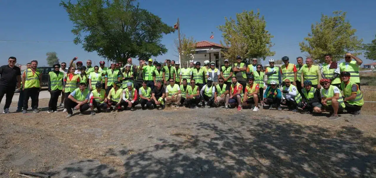 Konya’da pedallar tarih ve kültür için döndü