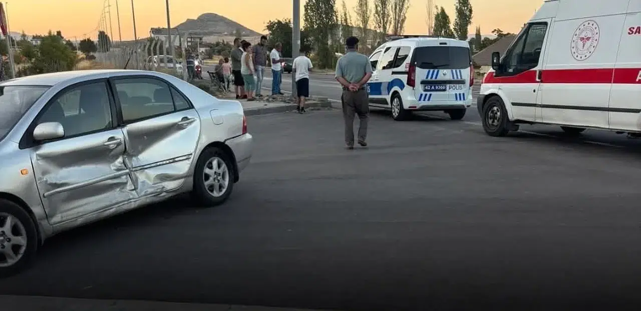 Konya TOKİ girişinde feci kaza!