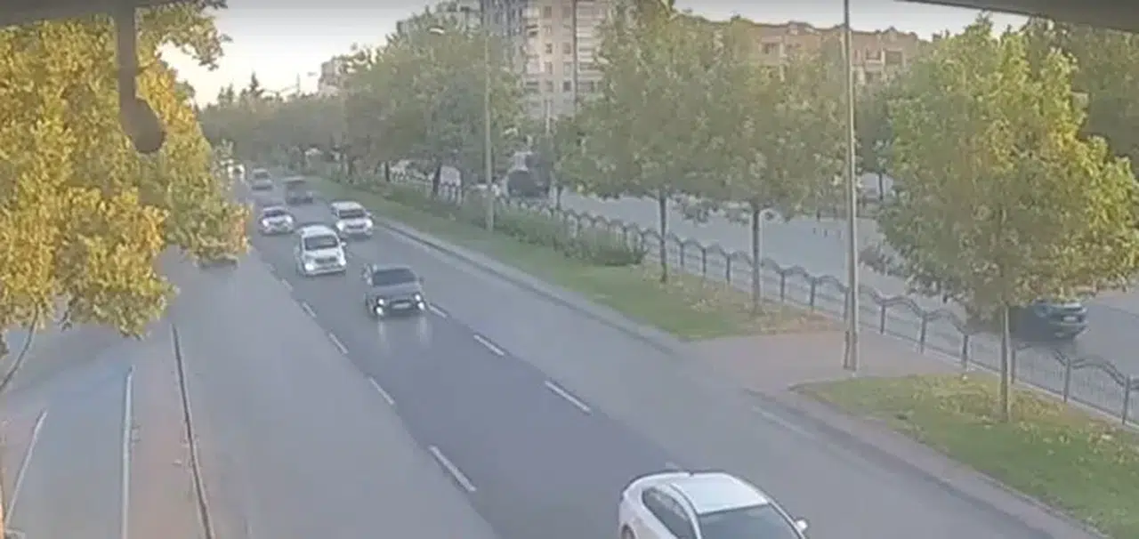 Trafik magandası lastiği patlatılarak durduruldu