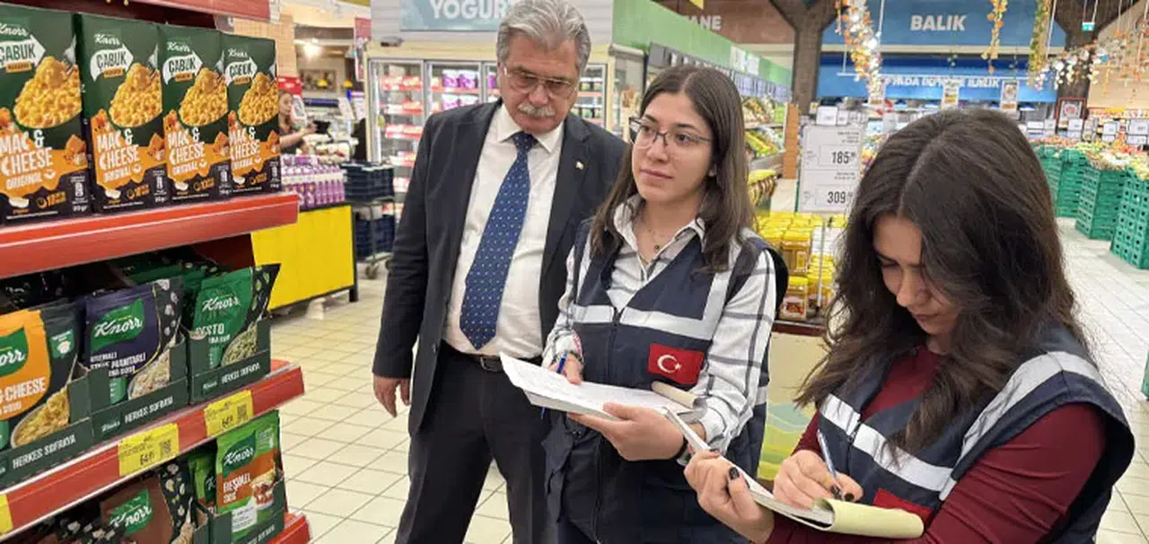 Konya'da marketlerde fiyat ve etiket denetimi yapıldı