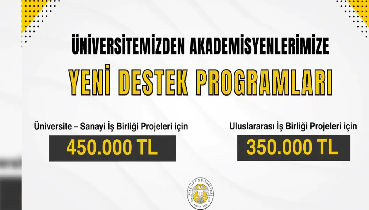 Selçuk Üniversitesinden akademisyenlere önemli fırsat