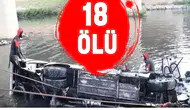 Cezayir’de yolcu otobüsü nehre düştü:18 ölü