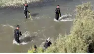 Uçan otomobilden nehre düşüp kayboldu