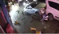 Şişli'de 17 yaşındaki sürücü 7 araca çarptı