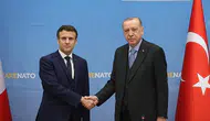 Cumhurbaşkanı Erdoğan, Macron ile görüştü