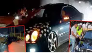Düğün konvoyunda yolu kapatan sürücüye ceza