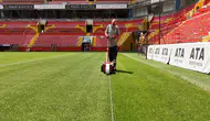 Kayserispor-Galatasaray maçı öncesi stadyumda son hazırlıklar tamamlandı