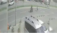 Engelli vatandaşa motosiklet çarptı