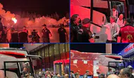 Milliler Konya'da meşalelerle karşılandı
