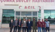 Konyalı Başkan görev başındaki personeli ziyaret etti