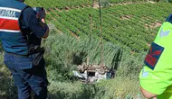 Uçuruma düşen aracın sürücüsü öldü