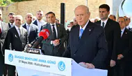 MHP Lideri Bahçeli Kızılcahamam’da şehitleri andı