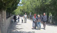 Musalla mezarlığı bayramda dolup taştı