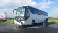 Aksaray'da tur otobüsü kaza yaptı: 16 yaralı