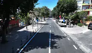Atatürk Caddesi'nde asfalt yenileme çalışması yapıldı