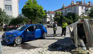 Konya'da iki otomobilin çarpıştığı kazada 3 kişi yaralandı