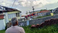 Konyalı muhtarın evinde yangın çıktı