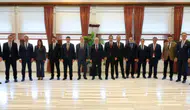 Konya Valisi Akın, yerleri değişen isimlerle veda programında buluştu