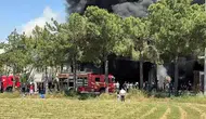 Kauçuk fabrikasında yangın