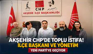Akşehir CHP’de toplu istifa! İlçe başkanı ve yönetim Yeni Parti’ye geçiyor