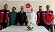 Konya'da evlilik kredisiyle başlayan mutluluk nikâh masasında taçlandı