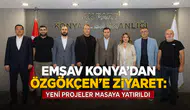 EMŞAV Konya’dan Özgökçen’e ziyaret: Yeni projeler masaya yatırıldı