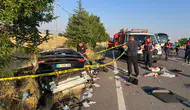 Gurbetçi ailenin otomobili takla attı: 3 ölü, 1 yaralı
