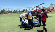 Seydişehir'de hava ambulansı kalp krizi geçiren hasta için havalandı