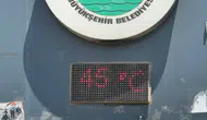 Şanlıurfa'da termometreler 45 dereceyi gösterdi