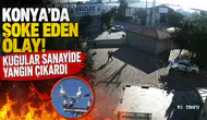 Konya'da şoke eden olay! Kuğular sanayide yangın çıkardı