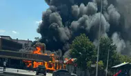 Konya'nın meşhur dinlenme tesisi alevlere teslim oldu