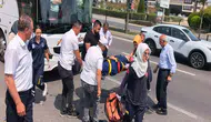 Yolcu otobüsünün çarptığı yaya ağır yaralandı