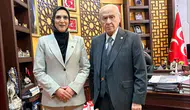 Konyalı siyasetçi Güzide Çıpan MHP Lideri Bahçeli'nin selamını iletti!