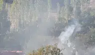 Seydişehir’de korkutan yangın: Alevler mezarlığa doğru ilerledi