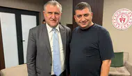 Osman Öztürk Bakan Bak ve TFF Başkanı ile birlikte